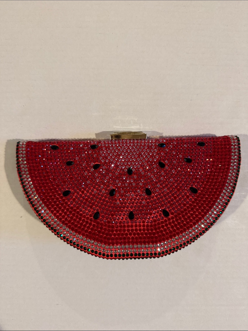 Red Crystal Watermelon Clutch - Women's Evening Bag NWT